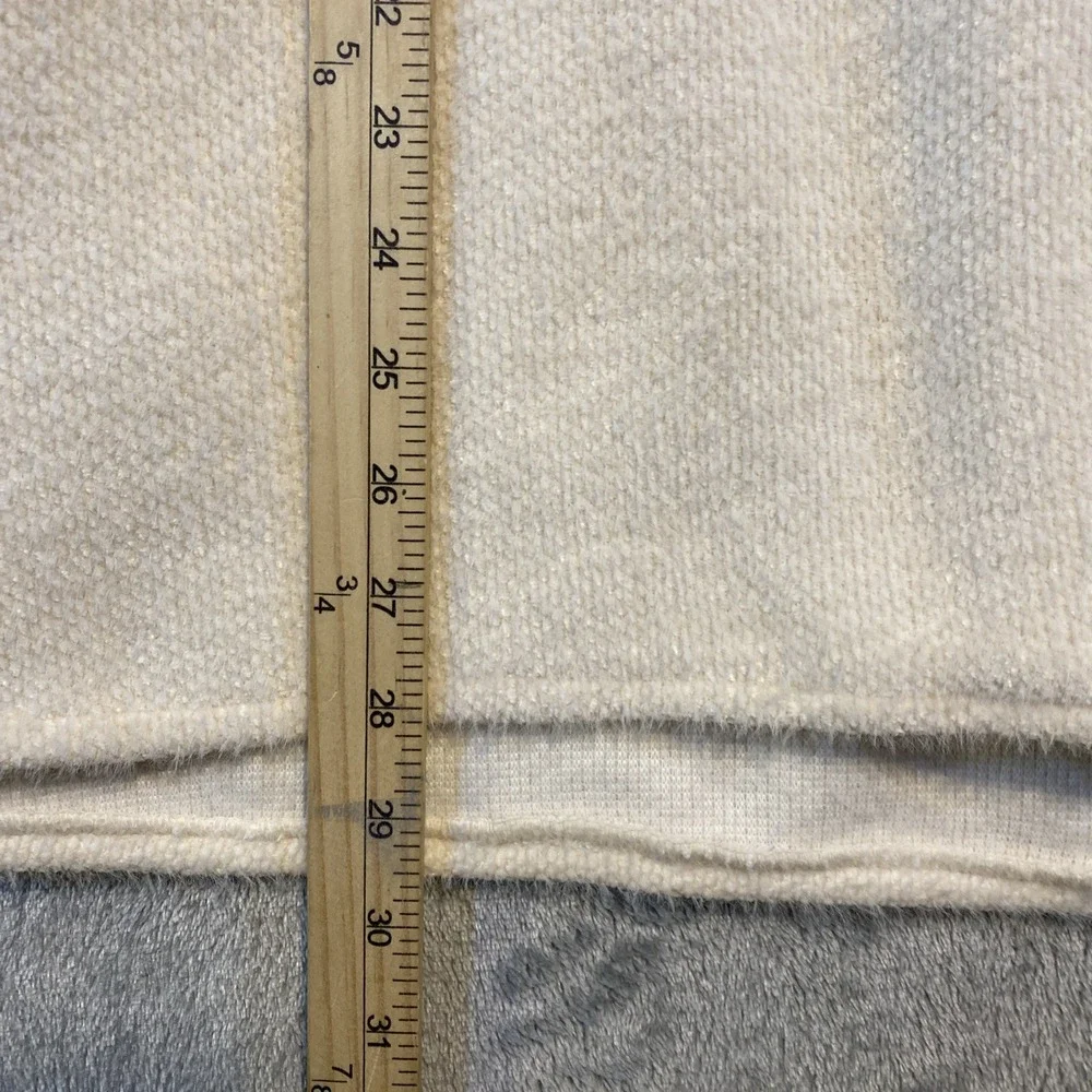 Old Navy Shacket Women's Size XL Ivory Button Front Plush Cozy Soft Quiet Luxury
